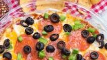 7 Layer Pizza Dip 7 Layer Pizza Dip