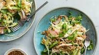 Chicken and Cabbage Salad With Miso-Sesame Vinaigrette Chicken and Cabbage Salad With Miso-Sesame Vinaigrette
