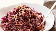 Asian Red Cabbage Slaw with Peanuts Asian Red Cabbage Slaw with Peanuts