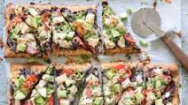 Mexican Chicken and Black Bean Flatbread Pizza Mexican Chicken and Black Bean Flatbread Pizza