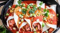 Salmon Enchiladas with Tomatillos & Black Beans Salmon Enchiladas with Tomatillos & Black Beans