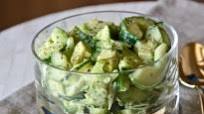 Cucumber & Fennel Salad with Lemon Basil Dressing Cucumber & Fennel Salad with Lemon Basil Dressing