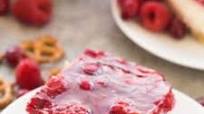 Cranberry Raspberry Pretzel Salad Dessert + VIDEO Cranberry Raspberry Pretzel Salad Dessert + VIDEO