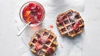 How to Make Granola Waffles with Strawberry Compote How to Make Granola Waffles with Strawberry Compote