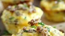 Mini Egg Muffins With Sausage And Cheddar Mini Egg Muffins With Sausage And Cheddar