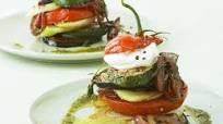 Antipasti Towers with Green Pesto Antipasti Towers with Green Pesto