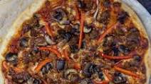 Sausage and Pepper Pellet Grill Pizza Sausage and Pepper Pellet Grill Pizza