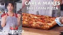 Carla Makes Sheet Pan Pizza | From the Test Kitchen | Bon Appétit Carla Makes Sheet Pan Pizza | From the Test Kitchen | Bon Appétit