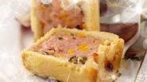 Individual Pork Pies with a Mediterranean Salad Individual Pork Pies with a Mediterranean Salad