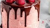 Inside Out Chocolate Covered Strawberry Cake Inside Out Chocolate Covered Strawberry Cake