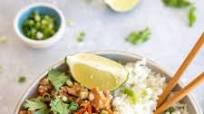 Asian Ground Turkey Rice Bowls Asian Ground Turkey Rice Bowls