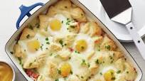 Ham and Swiss Biscuit Breakfast Casserole Ham and Swiss Biscuit Breakfast Casserole