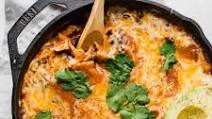 Creamy Healthy Chicken Enchilada Skillet Creamy Healthy Chicken Enchilada Skillet