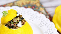 Stuffed Patty Pan Squash Stuffed Patty Pan Squash