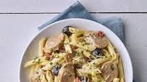 Penne with Hot Italian Turkey Sausage Penne with Hot Italian Turkey Sausage