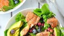 Grilled Salmon Salad with Blueberries and Figs Grilled Salmon Salad with Blueberries and Figs
