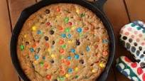 M&M Skillet Cookie with Homemade Hot Fudge Sauce M&M Skillet Cookie with Homemade Hot Fudge Sauce
