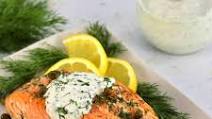 Baked Keto Salmon with Creamy Dill Sauce Baked Keto Salmon with Creamy Dill Sauce