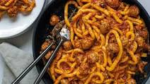 Scott Conant's Maccheroni with Polpettine Recipe Scott Conant's Maccheroni with Polpettine Recipe