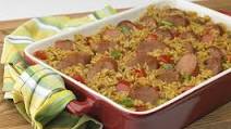 Cajun Sausage and Rice Bake Cajun Sausage and Rice Bake
