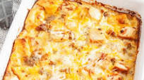 Cheesy Sausage & Egg Breakfast Casserole with Bread Cheesy Sausage & Egg Breakfast Casserole with Bread