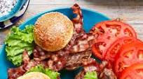 Grilled Brie-Stuffed Burgers with Bacon Grilled Brie-Stuffed Burgers with Bacon