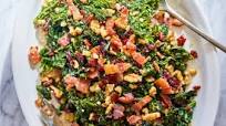 Healthy Sautéed Kale Salad with Bacon, Walnuts and Cranberries Healthy Sautéed Kale Salad with Bacon, Walnuts and Cranberries