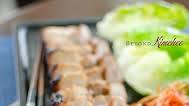 Oven Roasted Korean Pork Belly with Onion Salad Oven Roasted Korean Pork Belly with Onion Salad