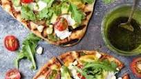 Tomato, Avocado, and Burrata Flatbread Tomato, Avocado, and Burrata Flatbread