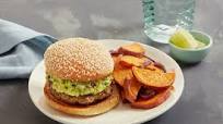 Guacamole Burgers with Roasted Red Onion & Sweet Potato Guacamole Burgers with Roasted Red Onion & Sweet Potato