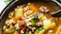 Instant pot hamburger soup with barley Instant pot hamburger soup with barley
