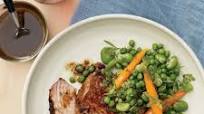 Garlic-Rubbed Pork Shoulder with Spring Vegetables Garlic-Rubbed Pork Shoulder with Spring Vegetables