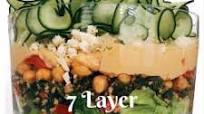 7 Layer Mediterranean Salad-Meatless Monday 7 Layer Mediterranean Salad-Meatless Monday