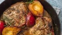 Herb Crusted Honey Bourbon Pear Pork Chops Herb Crusted Honey Bourbon Pear Pork Chops