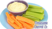 Hummus Carrot and Celery Sticks Hummus Carrot and Celery Sticks