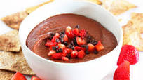Chocolate Strawberry Dessert Hummus Chocolate Strawberry Dessert Hummus