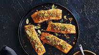 Za’atar-crusted salmon Za’atar-crusted salmon