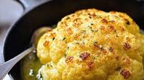 Whole Roasted Cauliflower With Butter Sauce Whole Roasted Cauliflower With Butter Sauce