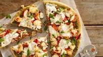 Roasted Garlic Pesto and Maine Lobster Pizza Roasted Garlic Pesto and Maine Lobster Pizza
