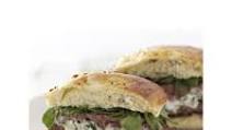 Herbed Cream Cheese-Stuffed Lamb Burgers Herbed Cream Cheese-Stuffed Lamb Burgers