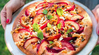 Peach Focaccia Crunch Peach Focaccia Crunch
