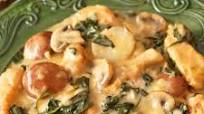 Smothered Chicken with Spinach, Potatoes, and Mushrooms Smothered Chicken with Spinach, Potatoes, and Mushrooms