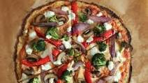Cauliflower Pizza Crust, Goat Cheese & Vegetables Cauliflower Pizza Crust, Goat Cheese & Vegetables