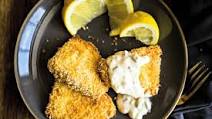 Crispy Oven-Fried Fish Filets with Dijon Tartar Sauce Crispy Oven-Fried Fish Filets with Dijon Tartar Sauce