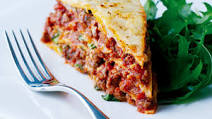 Beef and Tomato Tortilla Stack Beef and Tomato Tortilla Stack