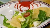 Caesar salad with parmesan crisps Caesar salad with parmesan crisps