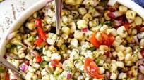 Grilled Corn Salad with Cilantro Lime Dressing Grilled Corn Salad with Cilantro Lime Dressing