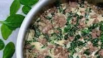 Ground Beef with Spinach and Cream Ground Beef with Spinach and Cream