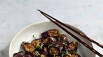 Stir-fried Japanese Eggplant with Garlic and Ginger Stir-fried Japanese Eggplant with Garlic and Ginger
