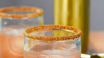 Blood Orange Mezcal Margarita with Tajin Rim Blood Orange Mezcal Margarita with Tajin Rim